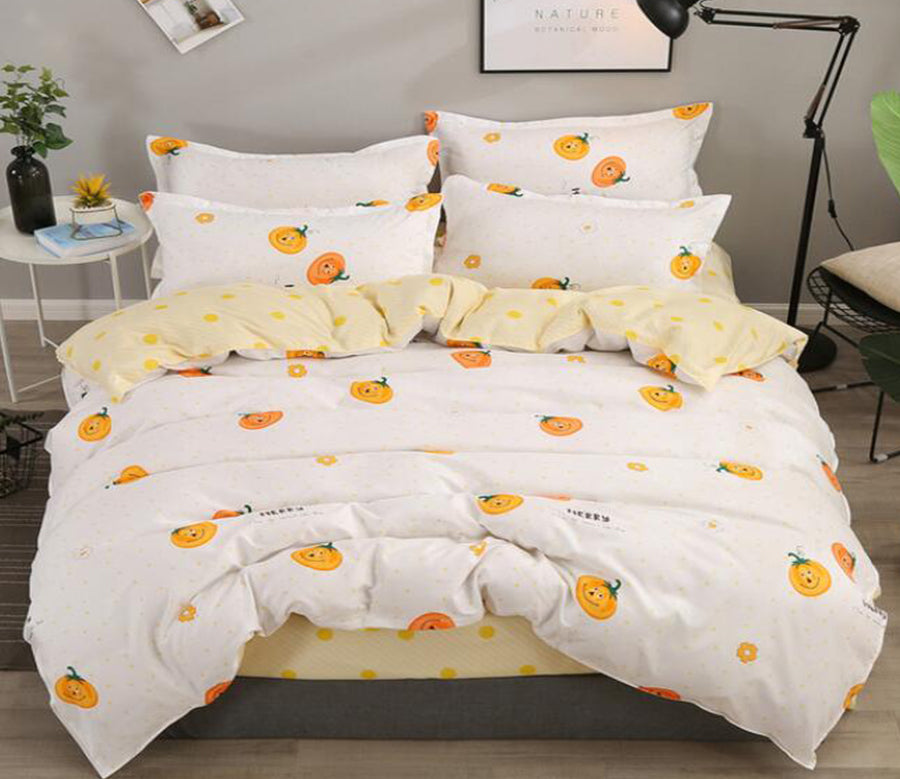 3D Small Pumpkin Pattern 13087 Bed Pillowcases Quilt