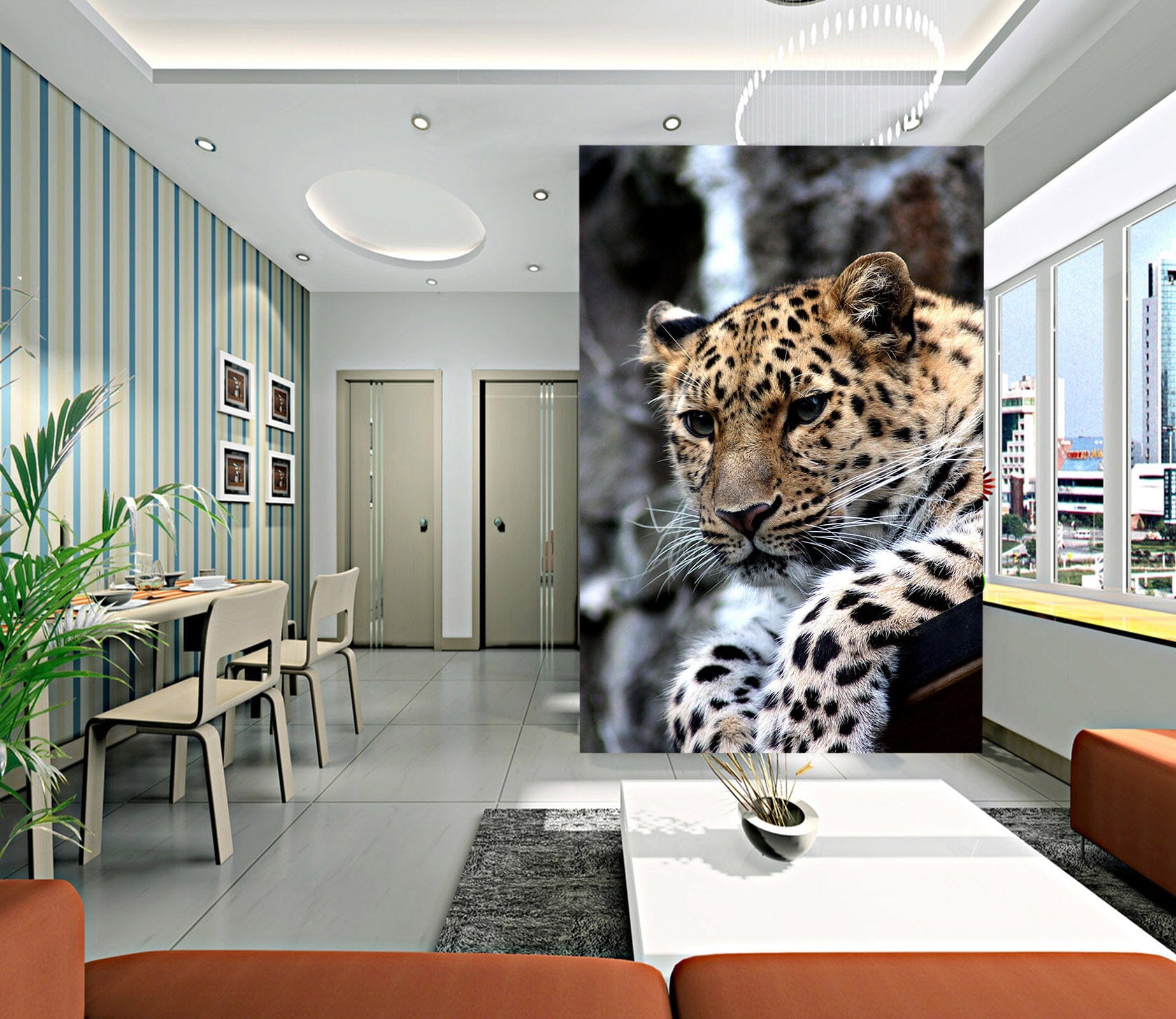 3D Leopard Stone 109 Wall Murals Wallpaper AJ Wallpaper 2 