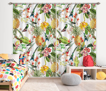 3D Flower Branch 162 Uta Naumann Curtain Curtains Drapes