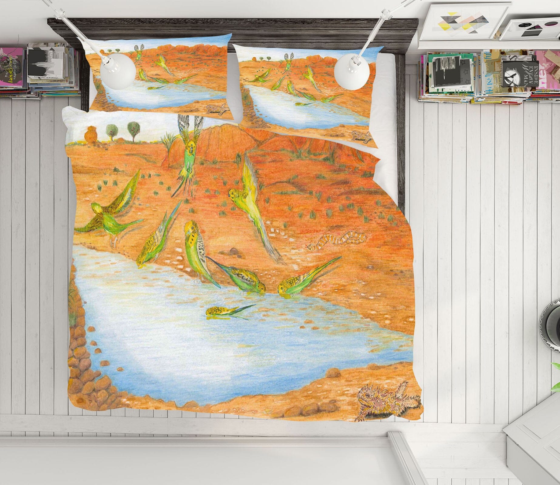 3D Beach Prawn 023 Michael Sewell Bedding Bed Pillowcases Quilt Quiet Covers AJ Creativity Home 