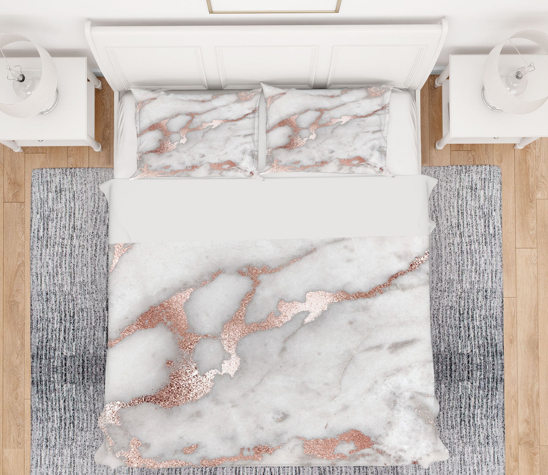 3D Gold Pink 028 Uta Naumann Bedding Bed Pillowcases Quilt