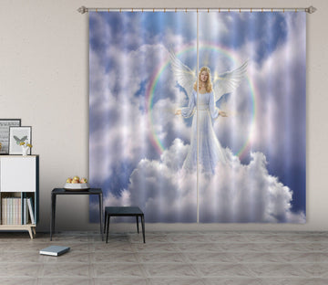 3D Angel Goddess 037 Jerry LoFaro Curtain Curtains Drapes Curtains AJ Creativity Home 