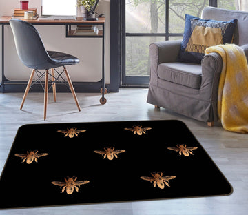 3D Golden Bug 131 Uta Naumann Rug Non Slip Rug Mat Mat AJ Creativity Home 
