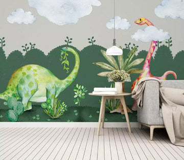 3D Dinosaur Park 2193 Wall Murals Wallpaper AJ Wallpaper 2 