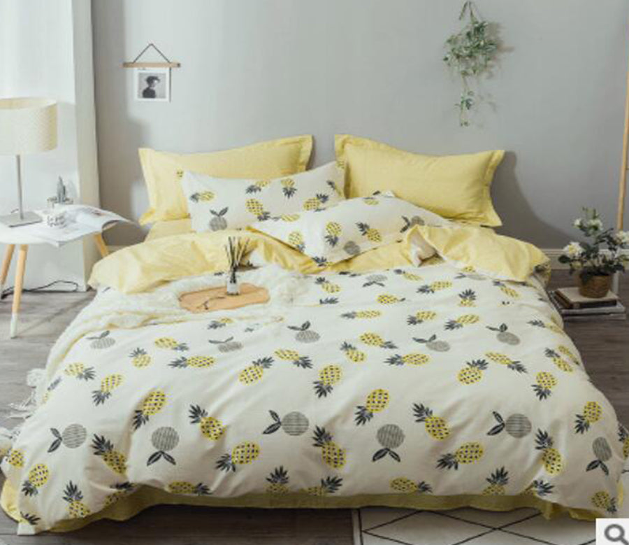 3D Pineapple Pattern 40005 Bed Pillowcases Quilt