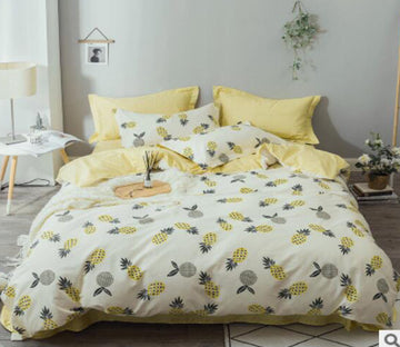 3D Pineapple Pattern 40005 Bed Pillowcases Quilt