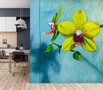 3D Yellow Flowers 11114 Matthew Holden Bates Wall Mural Wall Murals