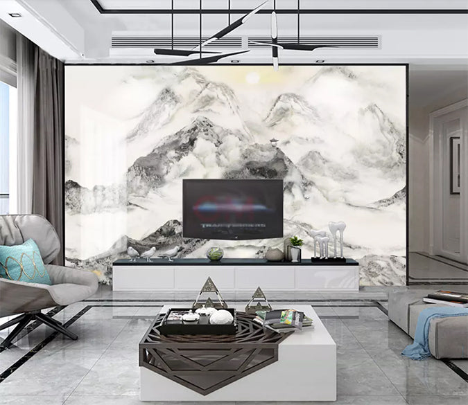 3D Foggy Forest 1222 Wall Murals Wallpaper AJ Wallpaper 2 