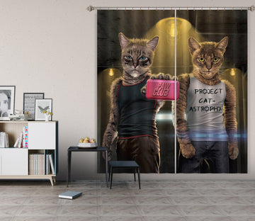 3D Paw Club 057 Vincent Hie Curtain Curtains Drapes Curtains AJ Creativity Home 
