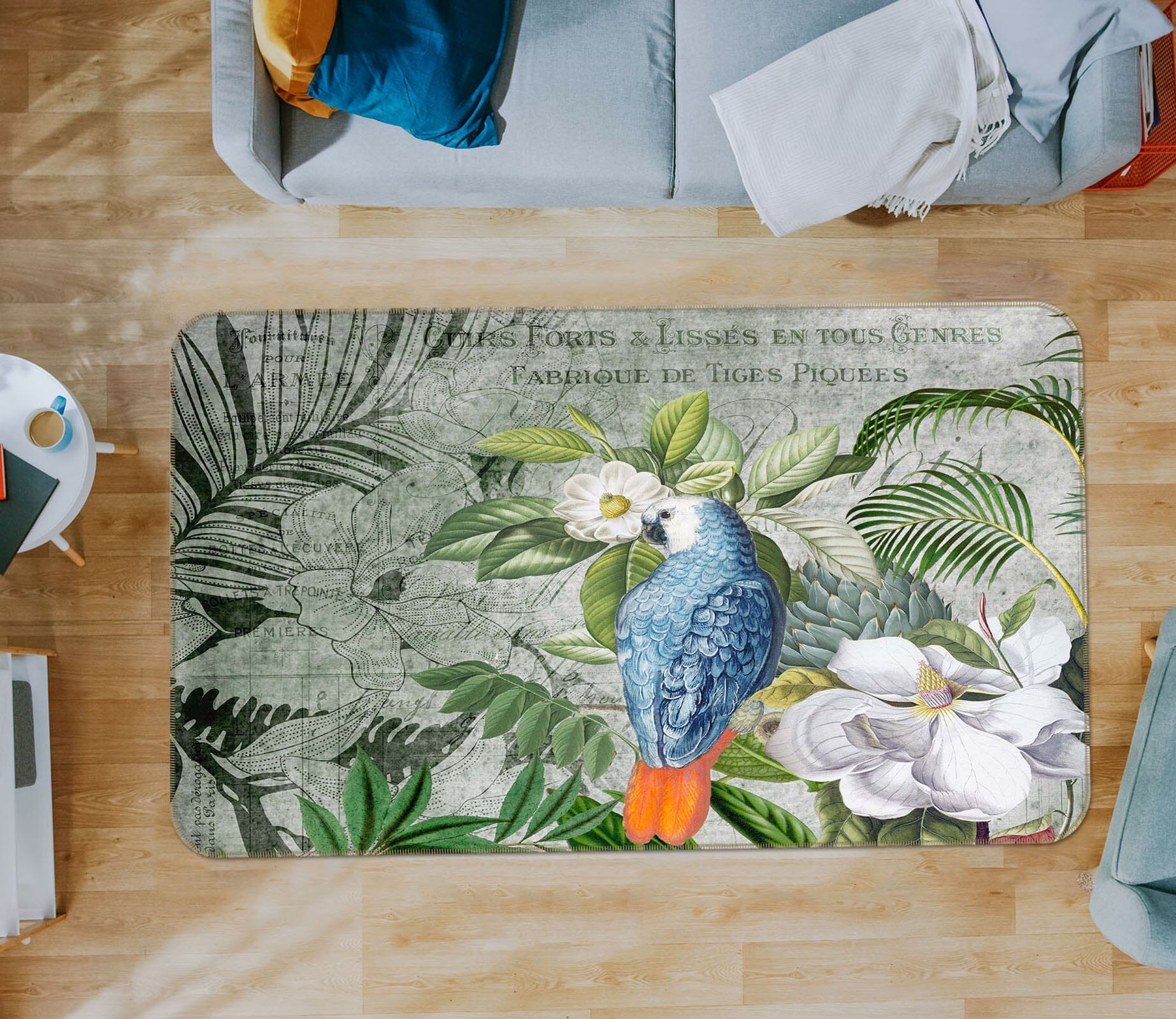 3D Kingdom Of Birds 1035 Andrea haase Rug Non Slip Rug Mat Mat AJ Creativity Home 