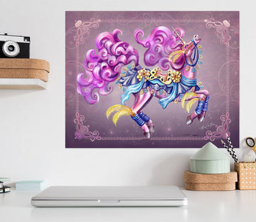 3D Purple Unicorn 202 Rose Catherine Khan Wall Sticker Wallpaper AJ Wallpaper 2 