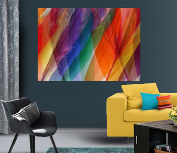 3D Colored Feathers 70133 Shandra Smith Wall Sticker