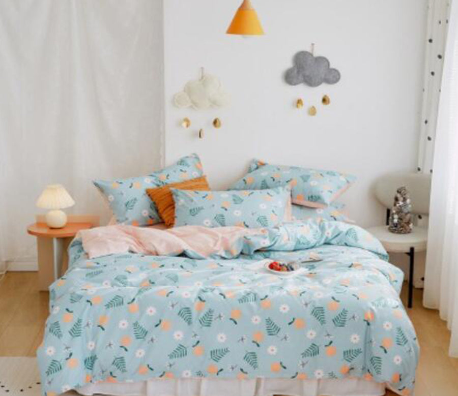 3D Blue Pattern 20034 Bed Pillowcases Quilt