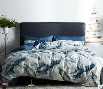 3D Banana Leaf 17171 Bed Pillowcases Quilt