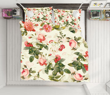 3D Red Peony Flower 129 Uta Naumann Bedding Bed Pillowcases Quilt Quiet Covers AJ Creativity Home 