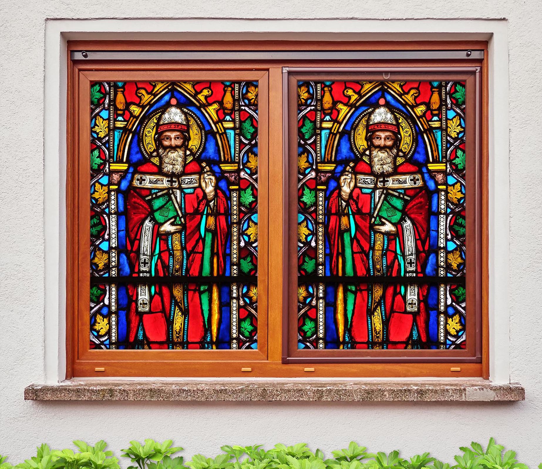 3D Religious Church 464 Window Film Print Sticker Cling Stained Glass UV Block