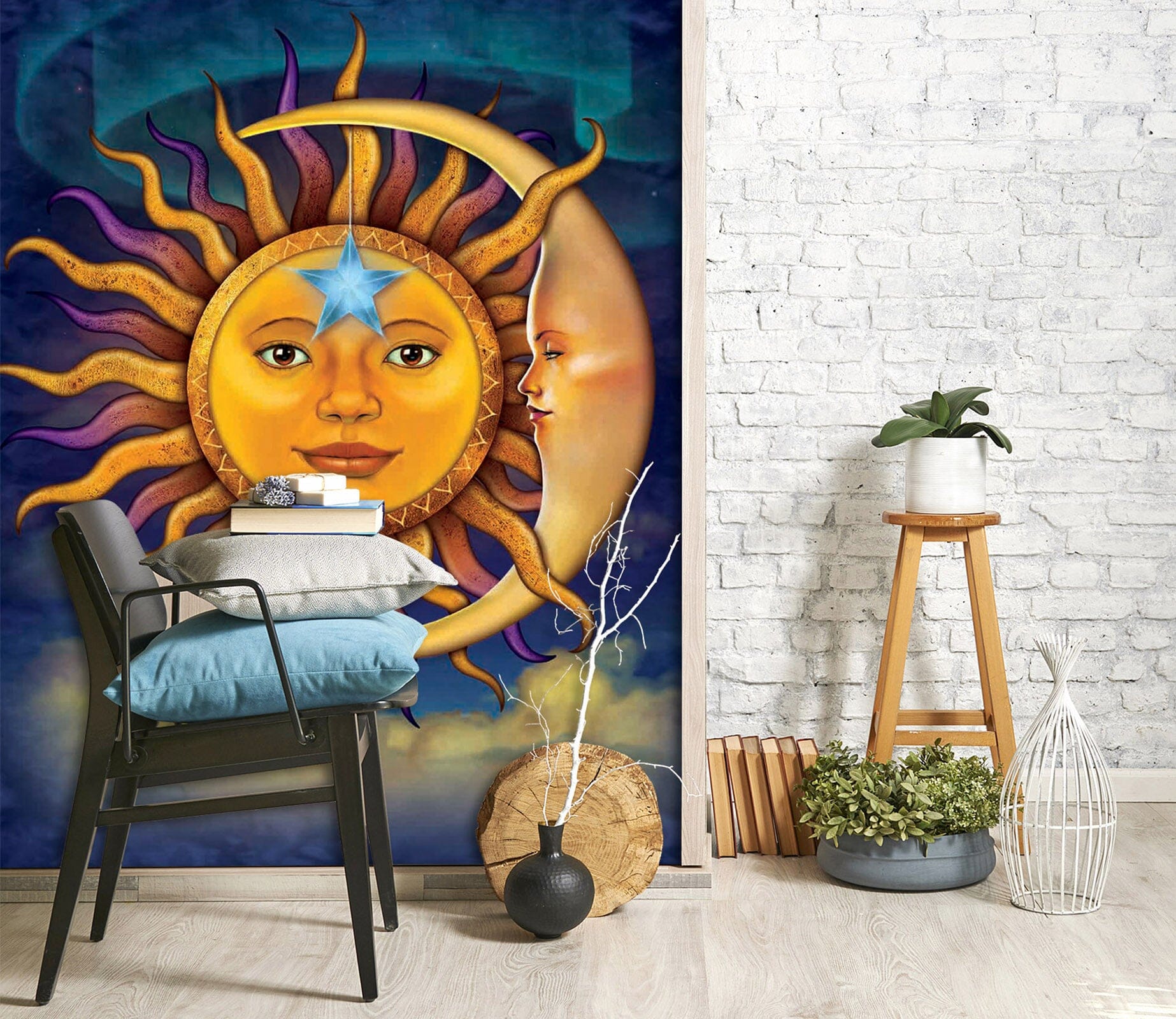 3D Sun God 1399 Wall Murals Exclusive Designer Vincent Wallpaper AJ Wallpaper 2 