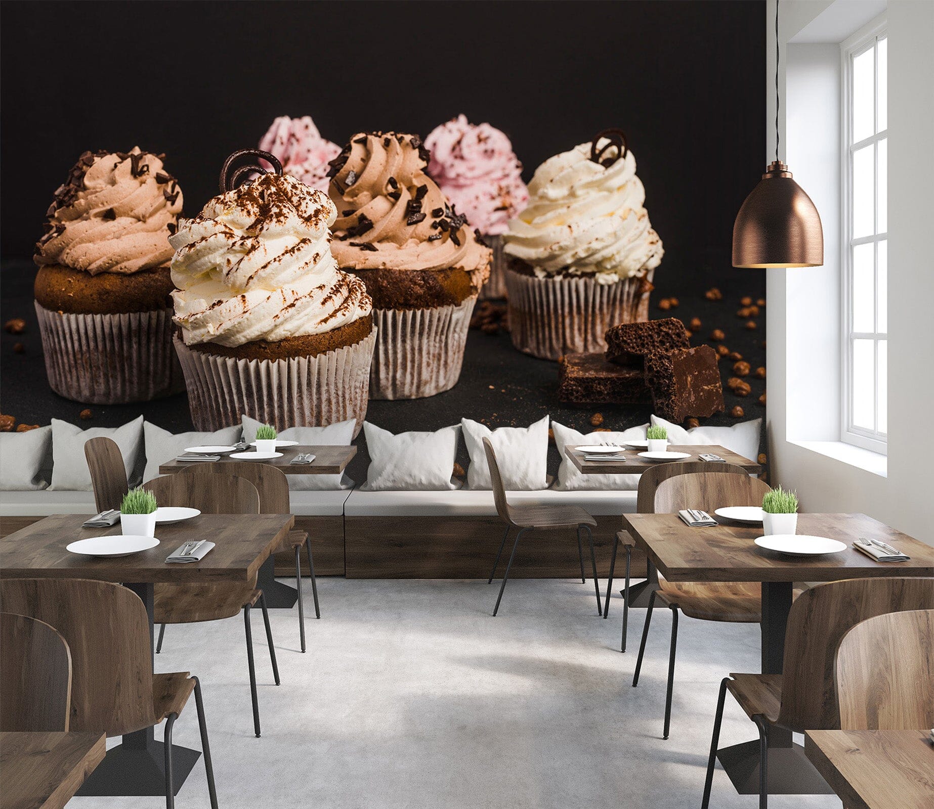 3D Chocolate Ice Cream 1406 Wall Murals Wallpaper AJ Wallpaper 2 