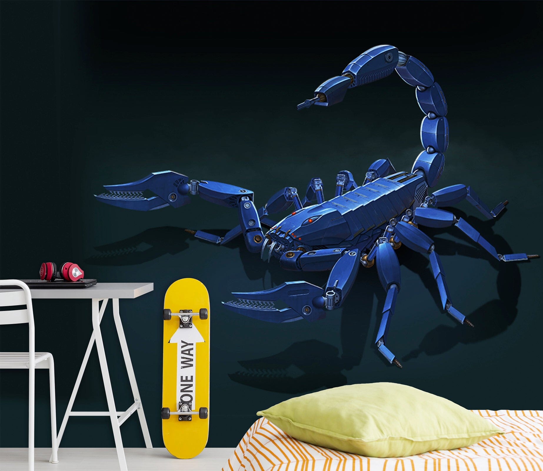 3D Metal Scorpion 1531 Wall Murals Exclusive Designer Vincent Wallpaper AJ Wallpaper 2 