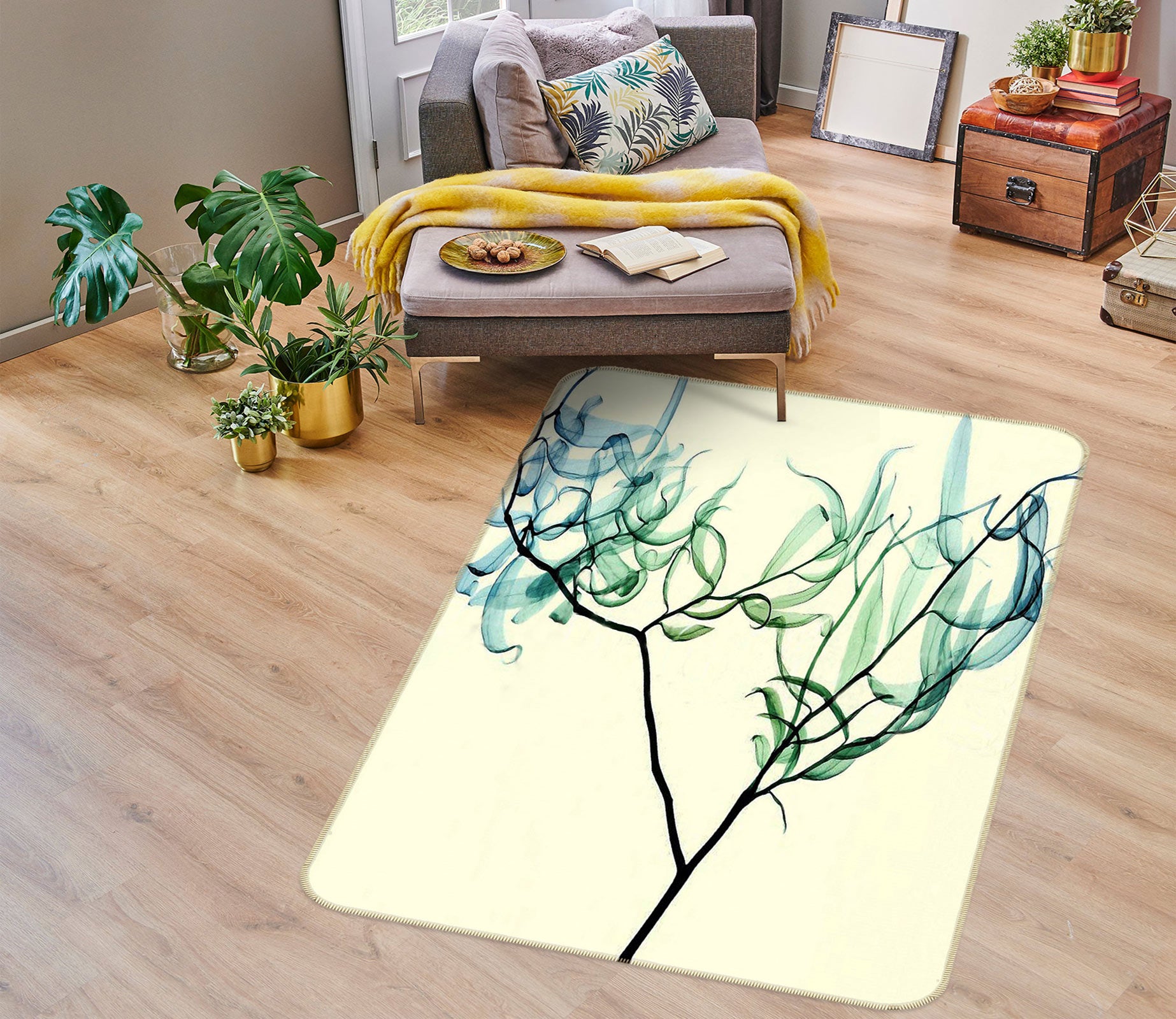 3D Trees 76118 Non Slip Rug Mat