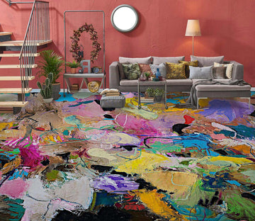 3D Colorful Paint 9607 Allan P. Friedlander Floor Mural