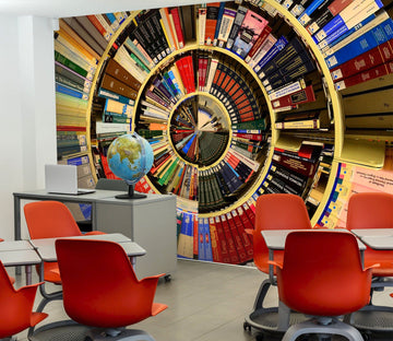 3D book clock 28 Wall Murals Wallpaper AJ Wallpaper 2 