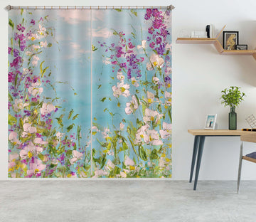 3D Paint Flower Sky 2338 Skromova Marina Curtain Curtains Drapes