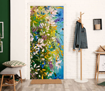 3D Colorful Flower 3276 Skromova Marina Door Mural