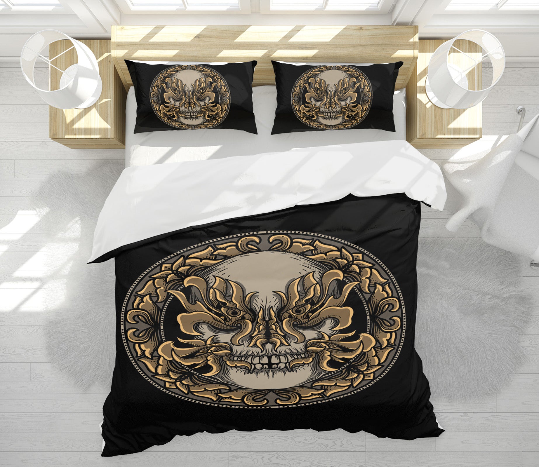 3D Circle Pattern 58219 Bed Pillowcases Quilt