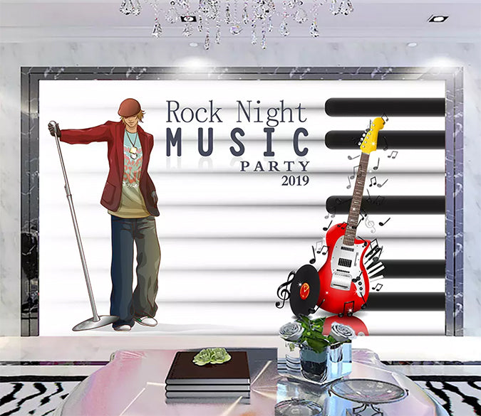 3D Music Guitar 1176 Wall Murals Wallpaper AJ Wallpaper 2 