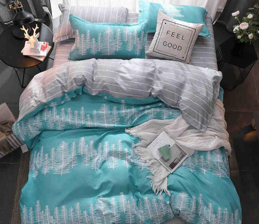 3D Turquoise 8074 Bed Pillowcases Quilt