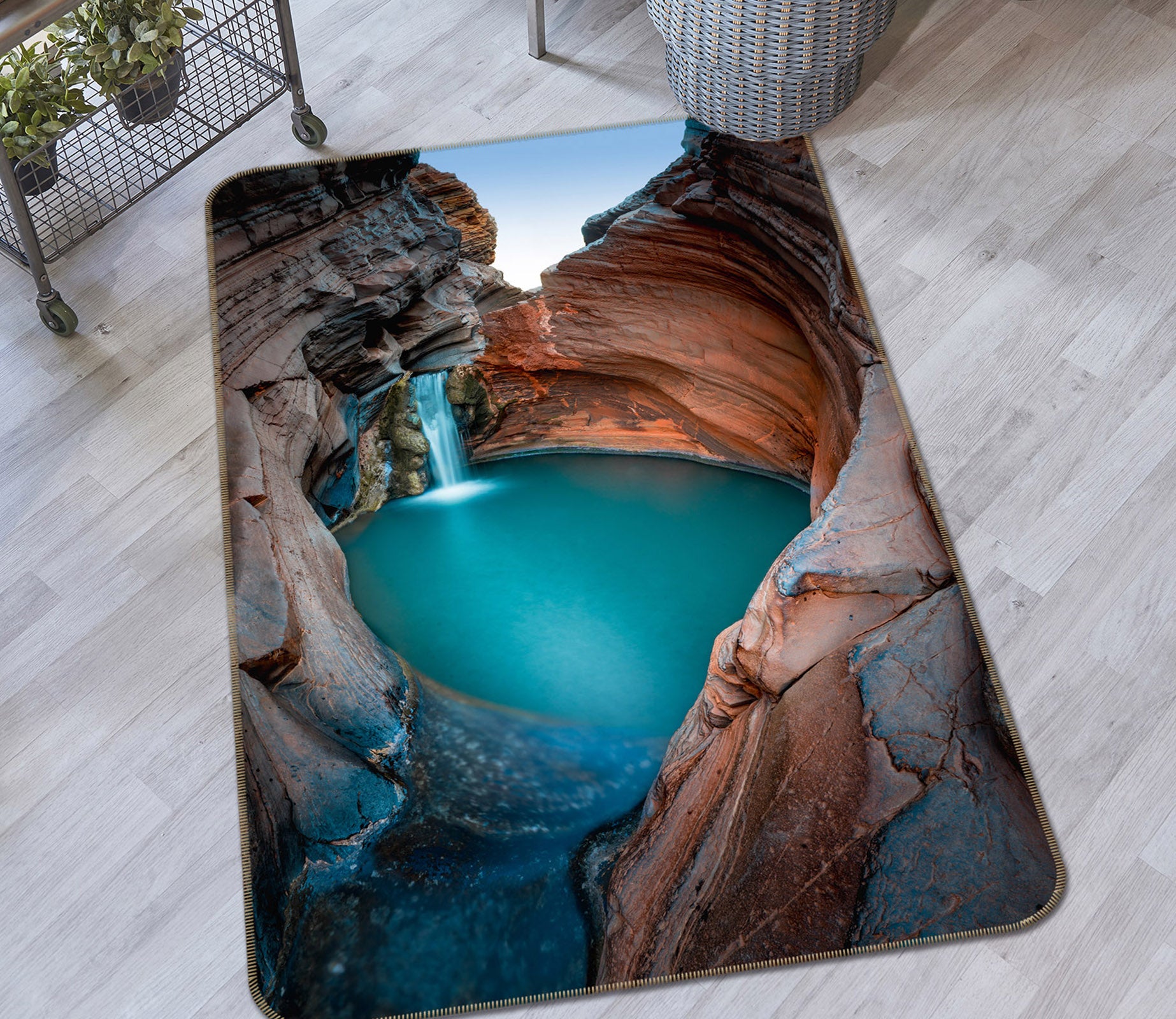 3D Seawater 26044 Non Slip Rug Mat