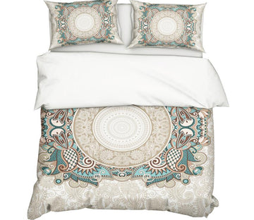 3D Circle Pattern Totem 11160 Bed Pillowcases Quilt