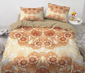 3D Brown Pattern 88128 Bed Pillowcases Quilt