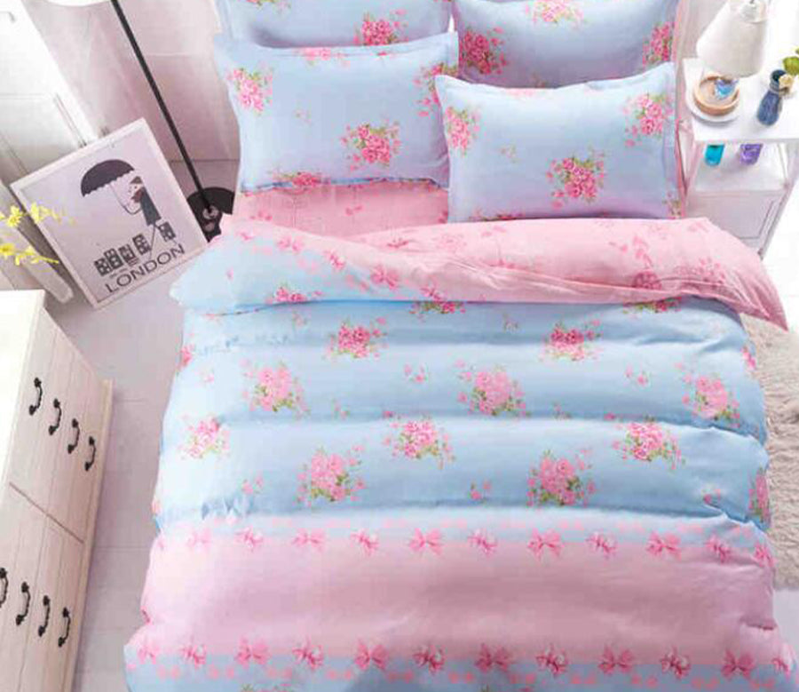 3D Small Flower 8139 Bed Pillowcases Quilt