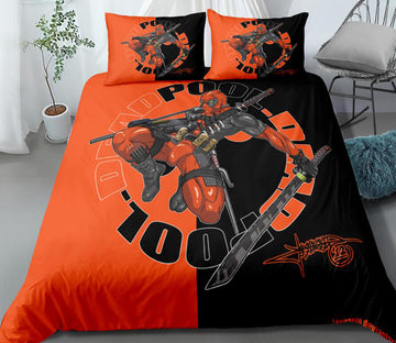 3D Deadpool Jump 9989 Bed Pillowcases Quilt