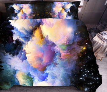 3D Starry Sky Clouds 9118 Bed Pillowcases Quilt