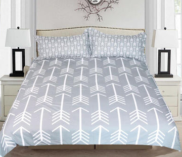 3D Gray 199 Bed Pillowcases Quilt