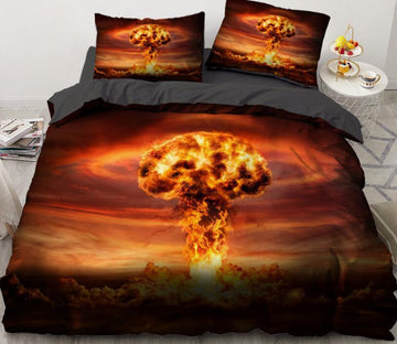 3D Volcanic Eruptions 7723 Bed Pillowcases Quilt