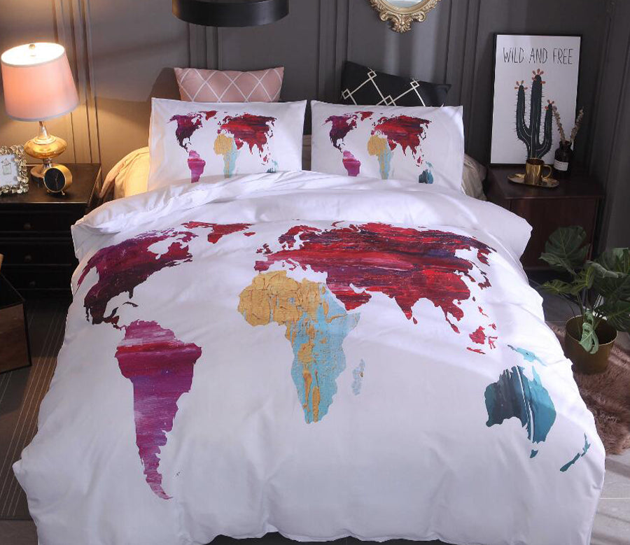 3D Color Map 9993 Bed Pillowcases Quilt