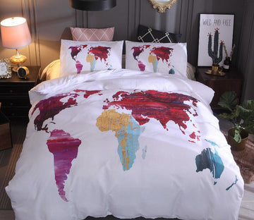 3D Color Map 9993 Bed Pillowcases Quilt