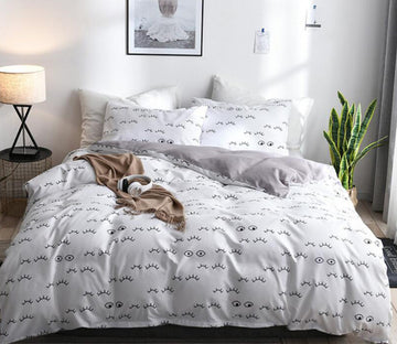 3D Eyelash 1108 Bed Pillowcases Quilt