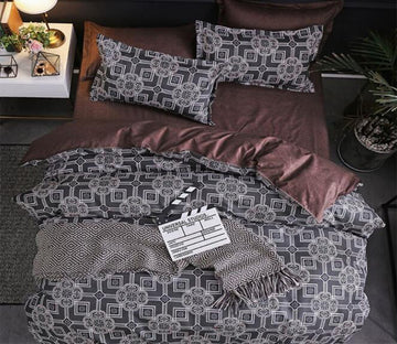 3D Black And White Pattern 8132 Bed Pillowcases Quilt