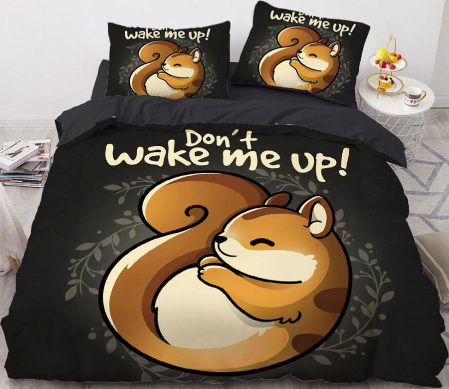 3D Cartoons Squirrel 8818 Bed Pillowcases Quilt