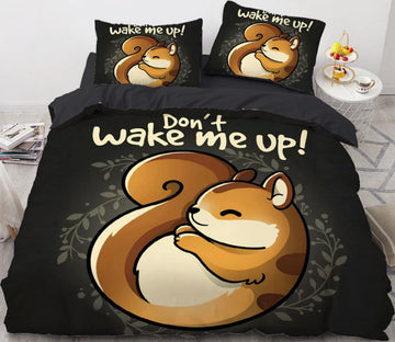 3D Cartoons Squirrel 8818 Bed Pillowcases Quilt