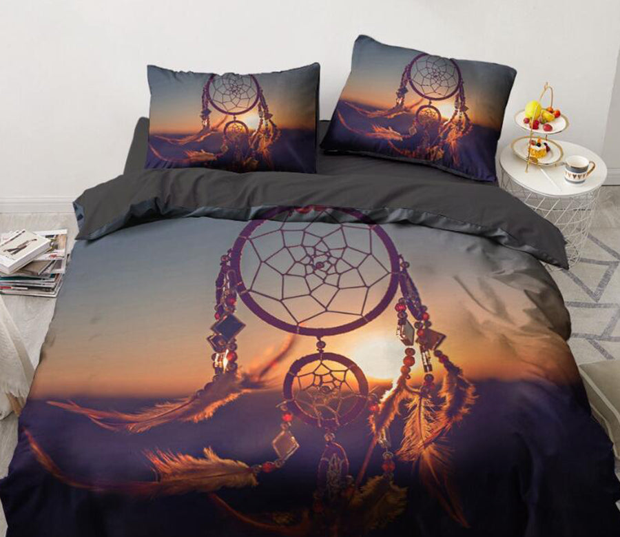 3D Sunrise Dreamcatcher 88173 Bed Pillowcases Quilt