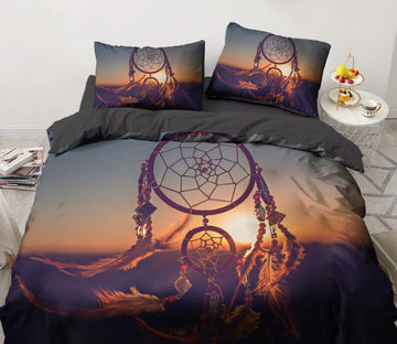 3D Sunrise Dreamcatcher 88173 Bed Pillowcases Quilt