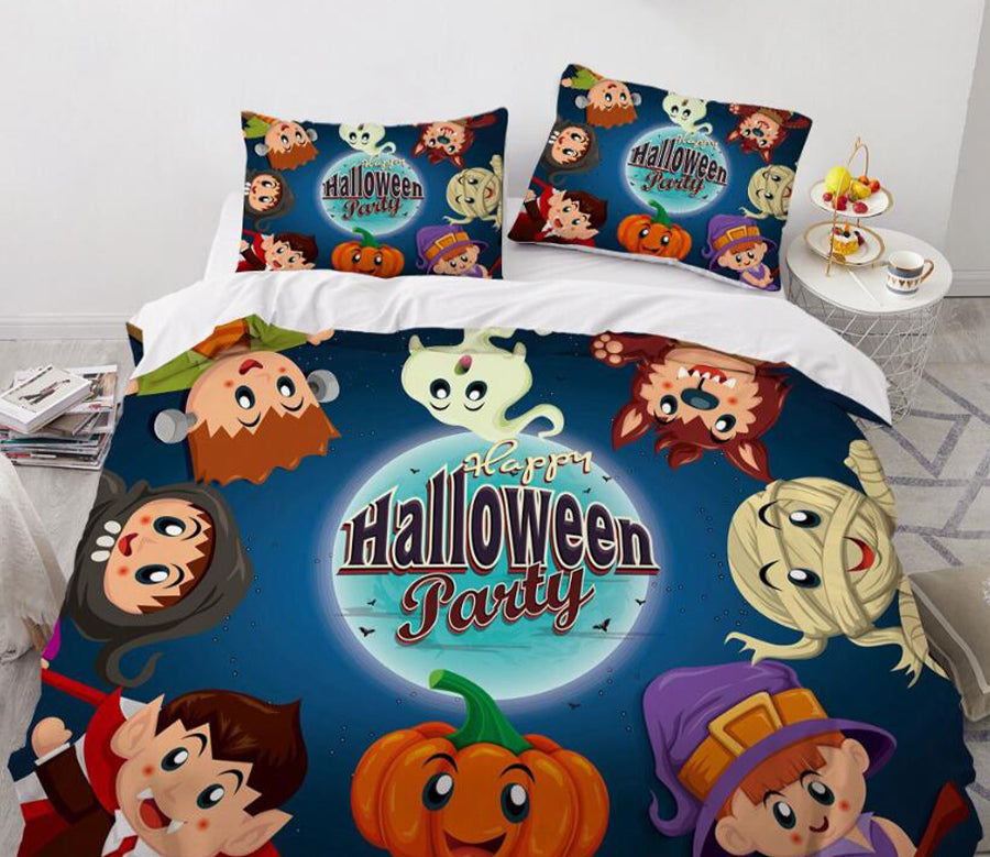 3D Cartoon Halloween 8027 Bed Pillowcases Quilt