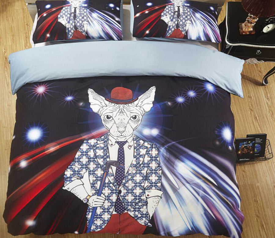 3D Leopard Head 1153 Bed Pillowcases Quilt