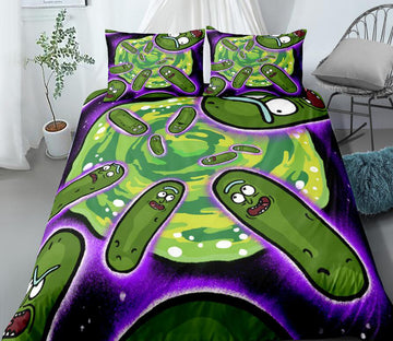 3D Cucumber Rick 99139 Bed Pillowcases Quilt